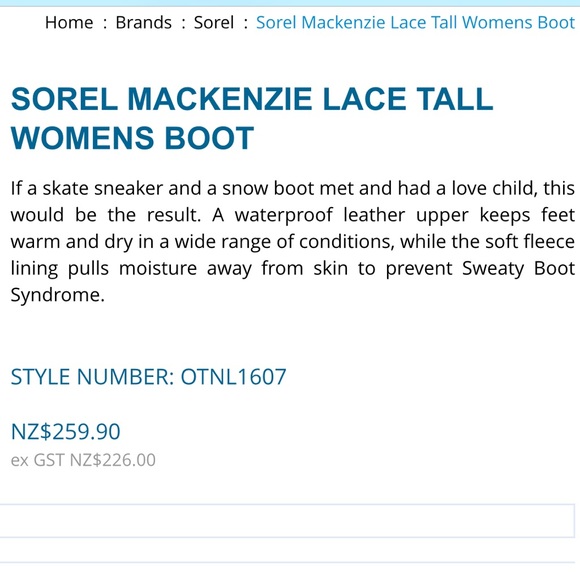 Sorel Tall Mackenzie Lace Up Snow Winter Boots EUC - Picture 8 of 8